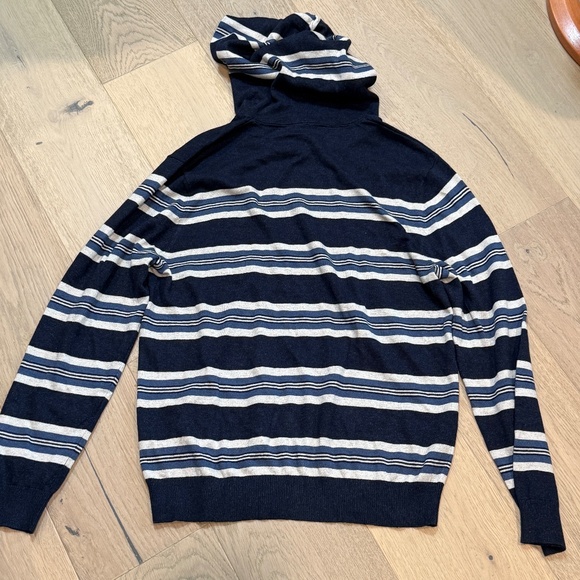 New Vince Linen Hooded Sweater NWT Men's L - Picture 2 of 6